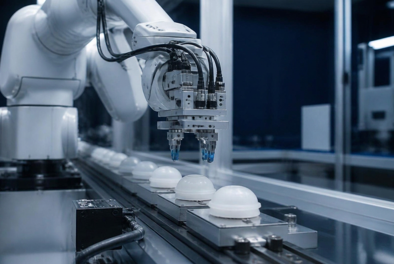 Automated silicone assembly line